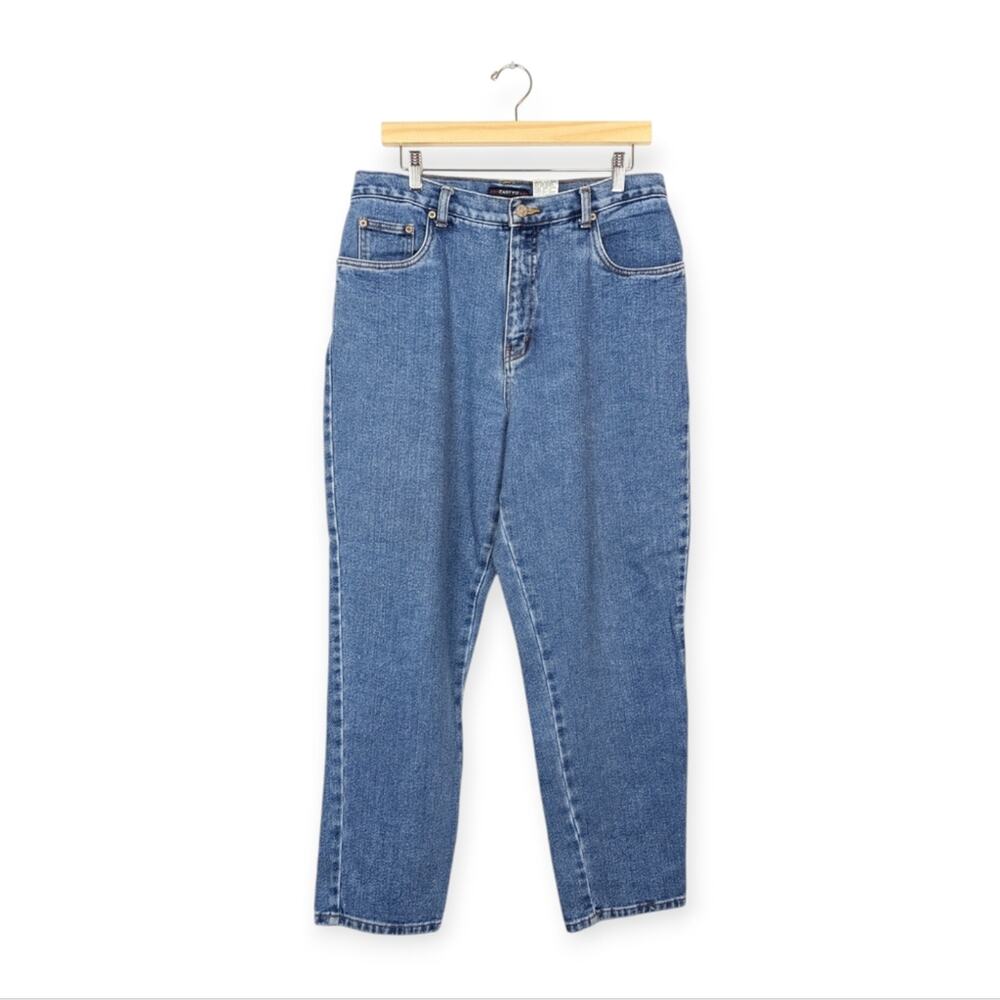 Vintage Bill Blass Blue Easy Fit Straight Leg Jeans Size 14